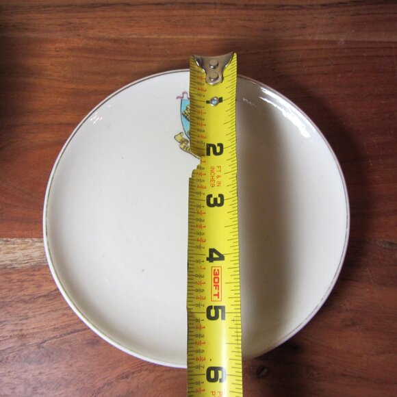 W.H. Goss crested heraldry china vintage See of Gloucester plate (GC050 Grace) - Picture 3 of 5